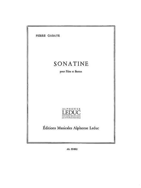 Sonatine : Pour Flute et Basson.
