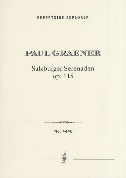 Salzburger Serenaden, Op. 115 : Für Orchester.