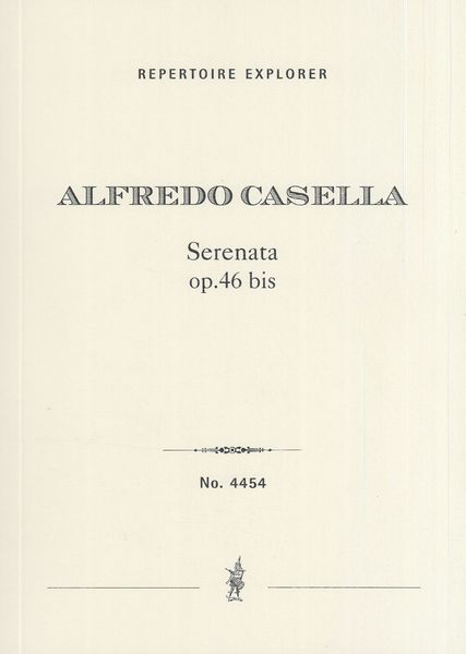 Serenata, Op. 46bis : Per Piccolà Orchestra.