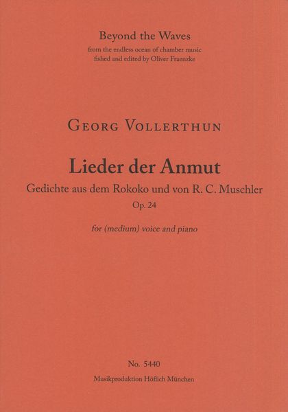 Lieder der Anmut, Op. 24 : For (Medium) Voice and Piano.