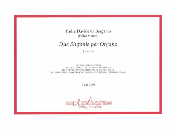 Due Sinfonie Per Organo, Cfmp.R 1242.