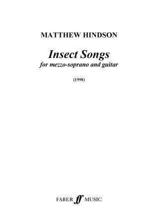 Insect Songs : For Mezzo Soprano and Guitar (1998) [Download].