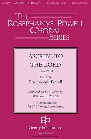 Ascribe To The Lord : Orchestral Accompaniment / arr. William Powell.