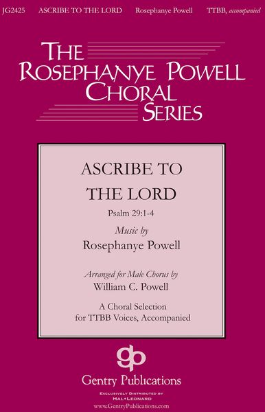 Ascribe To The Lord : For TTBB and Piano.
