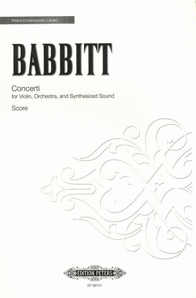 Concerti : For Violin, Orchestra and Synthesized Sound (1975-6).