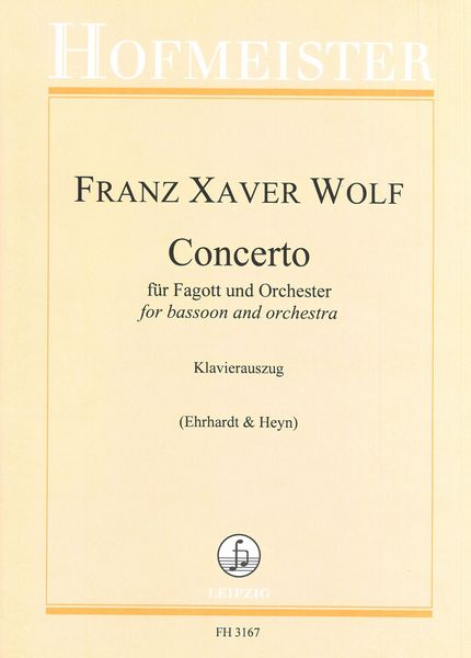 Concerto : For Bassoon and Orchestra / Piano reduction by Walter Thomas Heyn.
