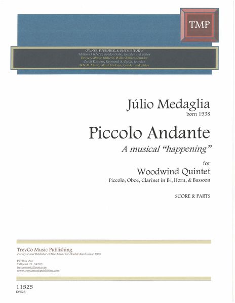 Piccolo Andante - A Musical Happening : For Woodwind Quintet.