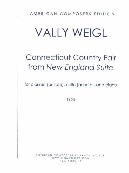 Connecticut Country Fair : For Clarinet (Or Flute), Cello (Or Horn) and Piano (1953).