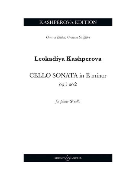 Cello Sonata In E Minor, Op. 1 No. 2 : For Piano and Cello / edited by Graham Griffiths.