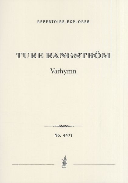 Varhymn : For Orchestra.
