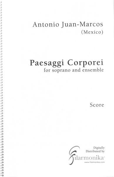 Paesaggi Corporei : For Soprano and Ensemble.