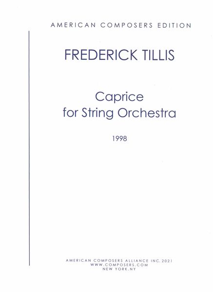 Caprice : For String Orchestra (1998).