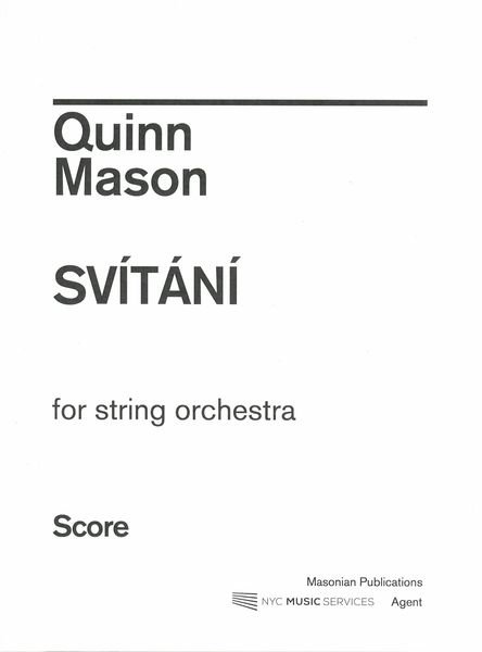 Svítání : For String Orchestra (2020-21).