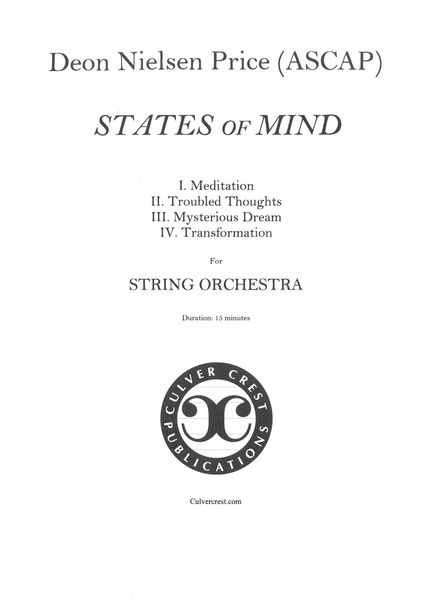 States of Mind : For String Orchestra.