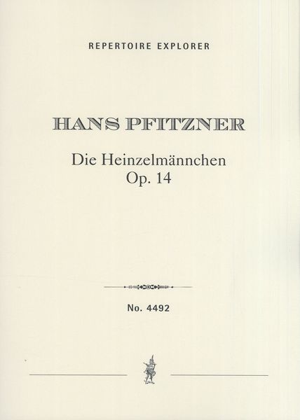 Heinzelmännchen, Op. 14 : Für Eine Tiefe Bassstimme und Grosses Orchester.
