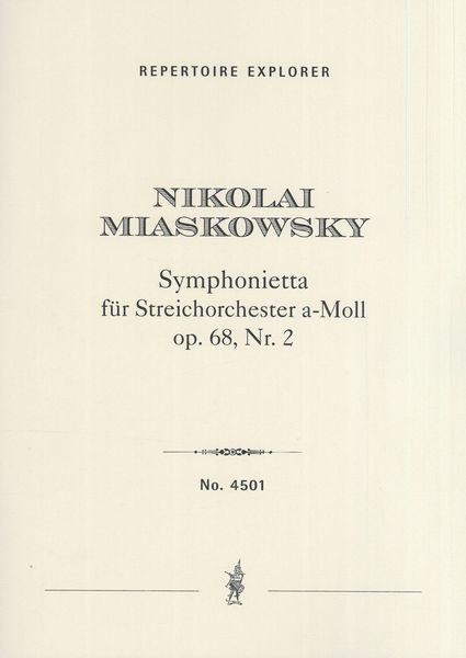 Symphonietta A-Moll, Op. 68, Nr. 2 : Für Streichorchester.
