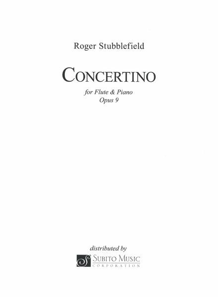 Concertino, Op. 9 : For Flute and Piano (2011).