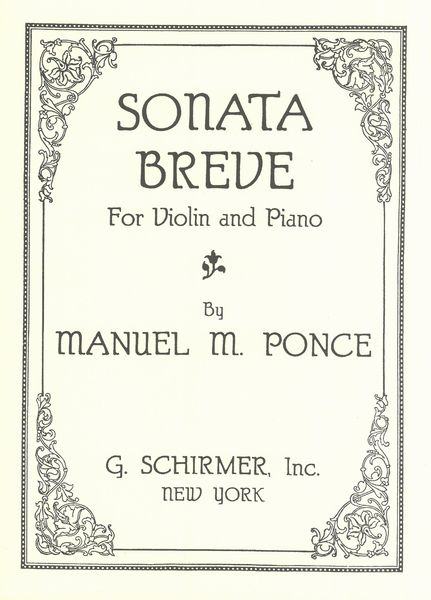 Sonata Breve : For Violin and Piano.