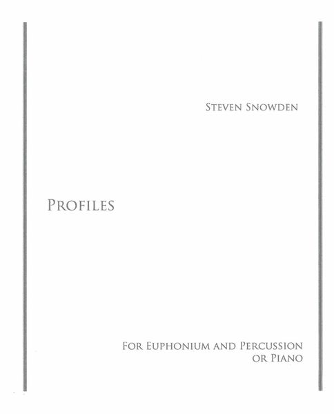 Profiles : For Euphonium and Percussion Or Piano.