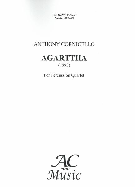 Agarttha : For Percussion Quartet (1993).