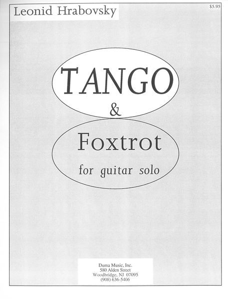 Tango and Foxtrot : For Guitar Solo.