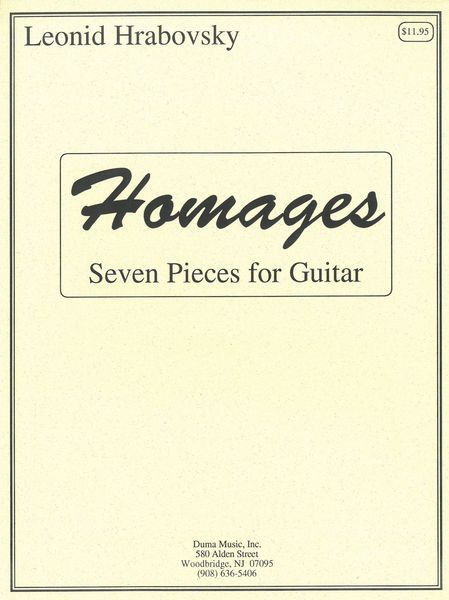 Homages : Seven Pieces For Solo Guitar.