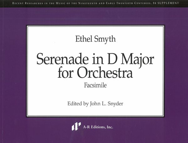 Serenade In D Major : For Orchestra - Facsimile / edited by John L. Snyder.