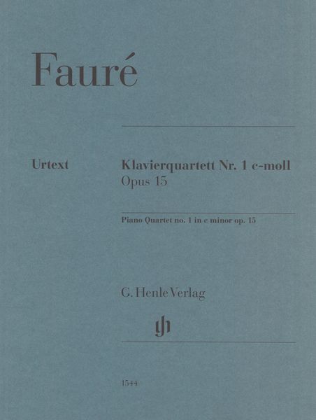Piano Quartet No. 1 In C Minor, Op. 15 / edited by Fabian Kolb.