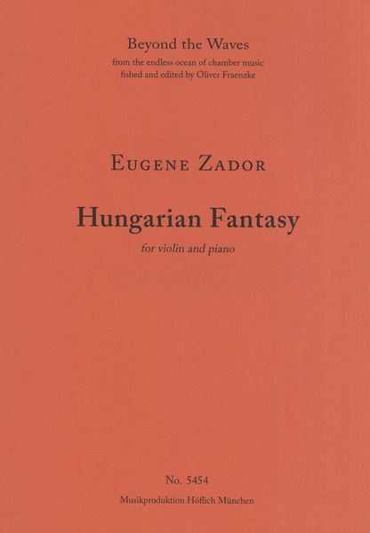 Hungarian Fantasy : For Violin and Piano.