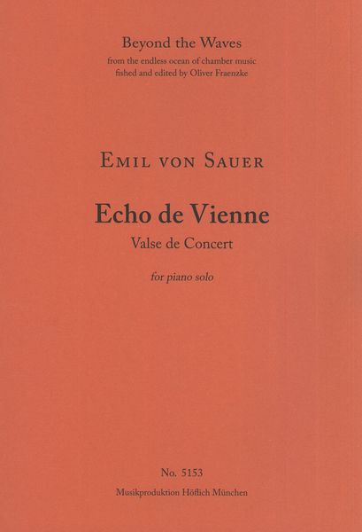 Echo De Vienne - Valse De Concert : For Piano Solo.