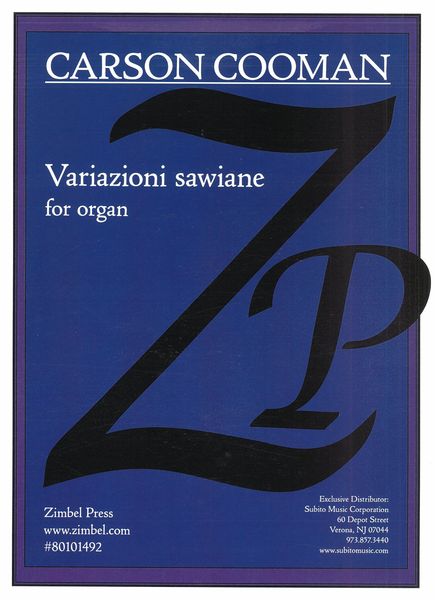 Variazioni Sawiane, Op. 1376 : For Organ (2021).