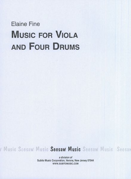 Music For Viola and 4 Drums (2007).