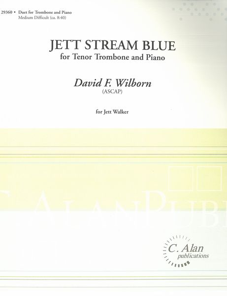 Jett Stream Blue : For Tenor Trombone and Piano.