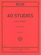 40 Studies, Vol. II : For Clarinet Solo / Ed. by Stanley Drucker.