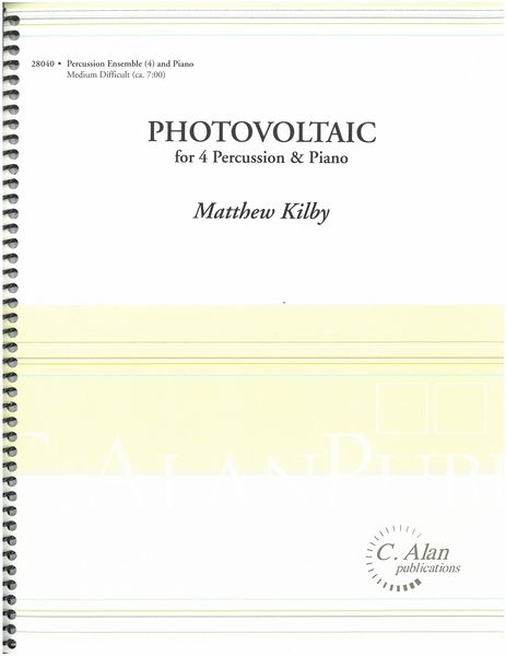 Photovoltaic : For 4 Percussion and Piano.