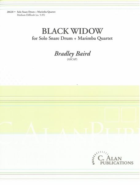 Black Widow : For Solo Snare Drum and Marimba Quartet.