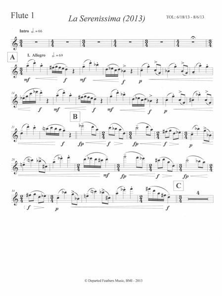 La Serenissima : For Double Wind Quintet (2013) [Download].