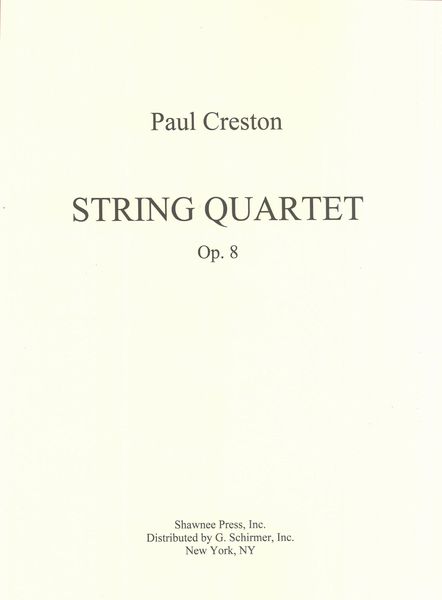 String Quartet, Op. 8.