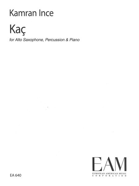 Kac : For Alto Saxophone, Percussion and Piano (1983).