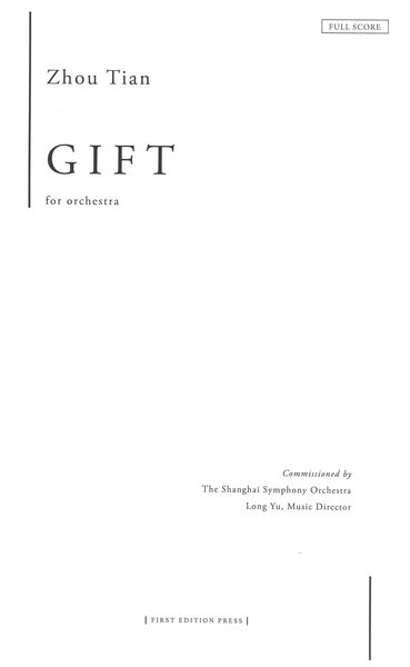 Gift : For Orchestra (2019).