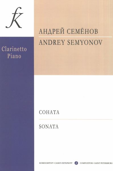 Sonata, Op. 45 : For Clarinet and Piano.