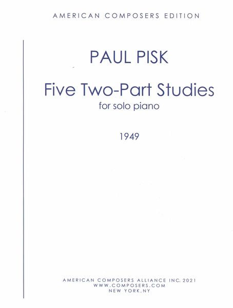 Five Two-Part Studies, Op. 65 : For Solo Piano (1949).
