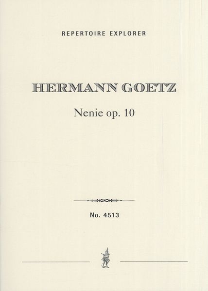 Nenie, Op. 10 : Für Chor und Orchester.