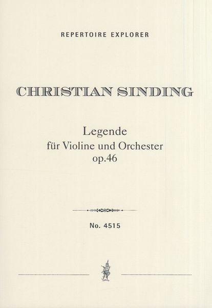Legende, Op. 46 : Für Violine und Orchester.