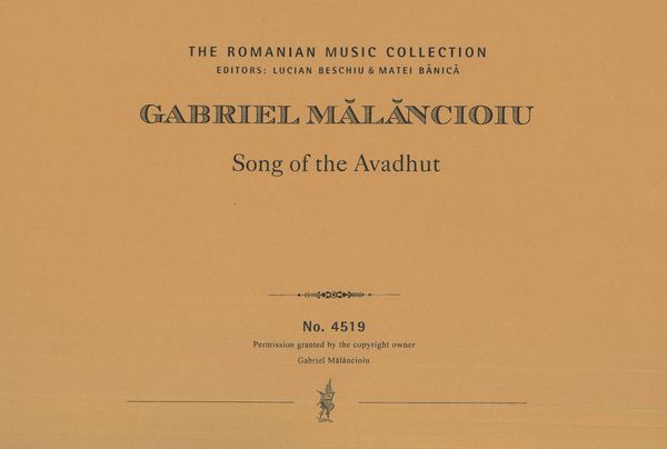 Song of The Avadhut : For Soprano and Violin (2015).