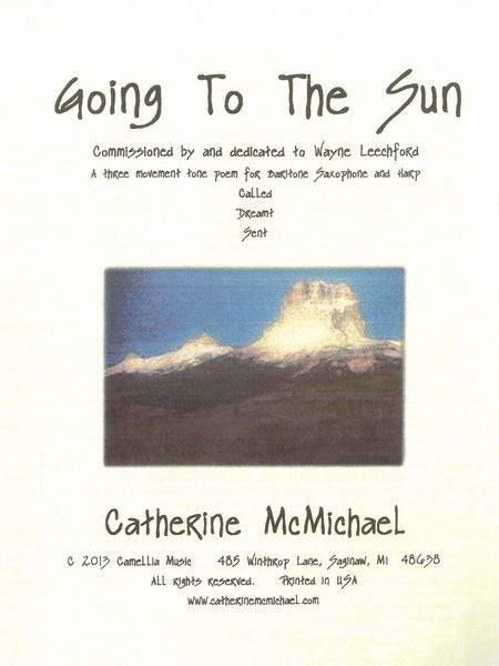 Going To The Sun : For Baritone Saxophone and Harp.