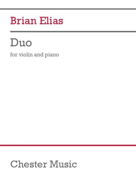 Duo : For Violin and Piano (1970, Rev. 2021).