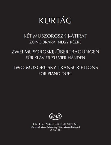 Two Mussorgsky Transcriptions : For Piano Duet.
