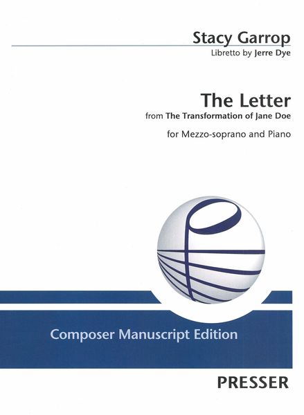 Letter - From The Transformation of Jane Doe : For Mezzo-Soprano and Piano.