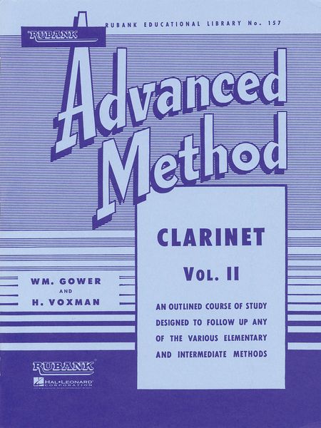 Rubank Advanced Method : For Clarinet, Vol. 2.